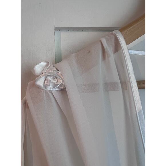 VTG Oscar de la Renta Pink Label White Sheer Robe - Picture 4 of 7